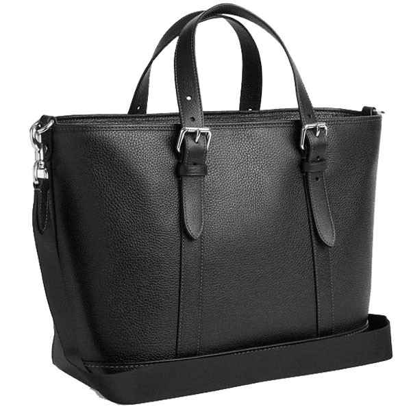 Coach Warner Tote Bag Silver Black # CW213