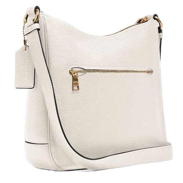 Coach Crossbody Bag Sling Pebble Leather Ellie File Chalk # CU960