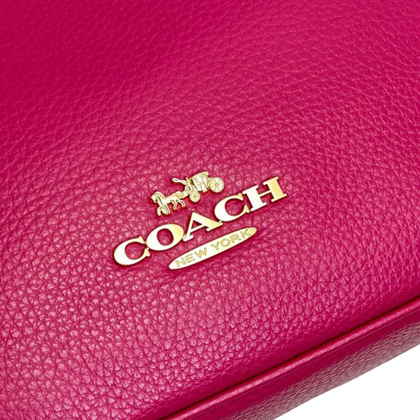 Coach Crossbody Bag Sling Pebble Leather Ellie File Pink # CU960