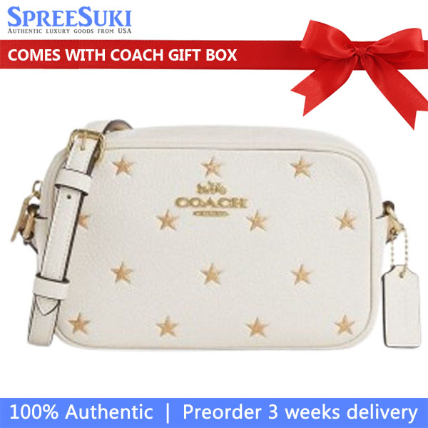 Coach Mini Jamie Camera Bag With Star Print Chalk Multi # CZ945