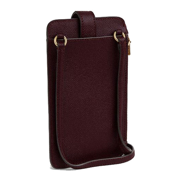 Coach Phone Crossbody Bag Merlot # CW387