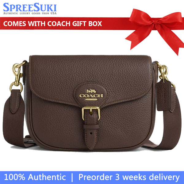 Coach Amelia Saddle Bag Brown # CP107