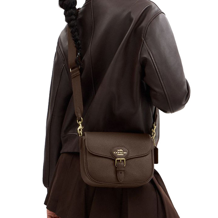 Coach Amelia Saddle Bag Brown # CP107