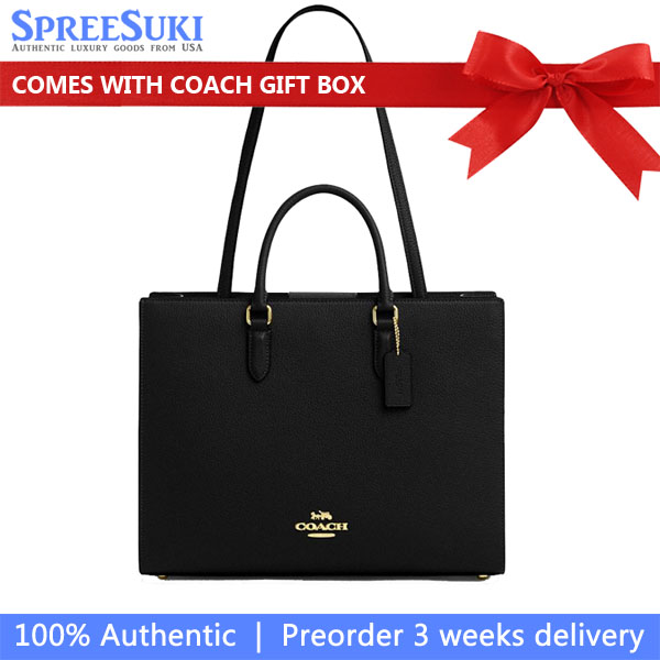 Coach Maggie Tote Bag Black # CY666