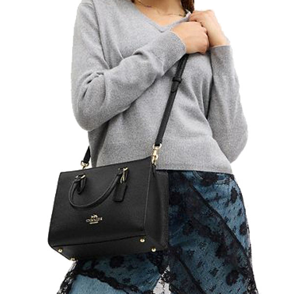 Coach Maggie Small Tote Bag Black # CY668