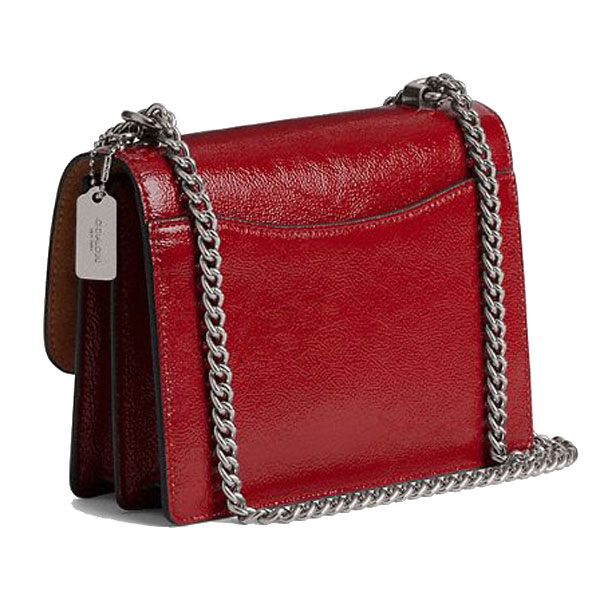 Coach Mini Klare Crossbody Bag Silver Red # CW205