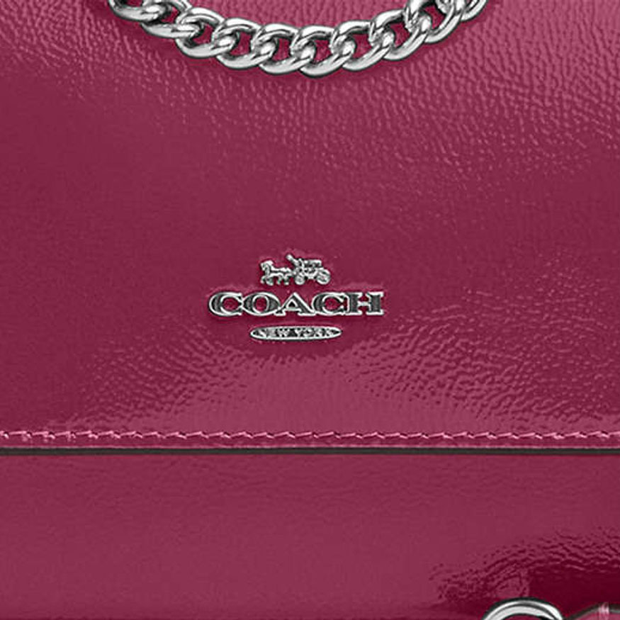 Coach Mini Klare Crossbody Bag Silver Pink # CW205