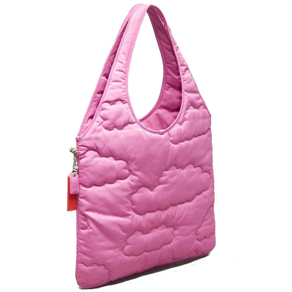 Coach Coachtopia Loop Flat Tote With Cloud Quilting Bright Magenta # CO668