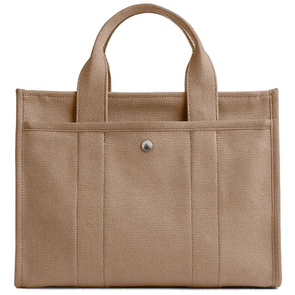 Coach Cargo Tote Bag Silver Dark Natural # CP158