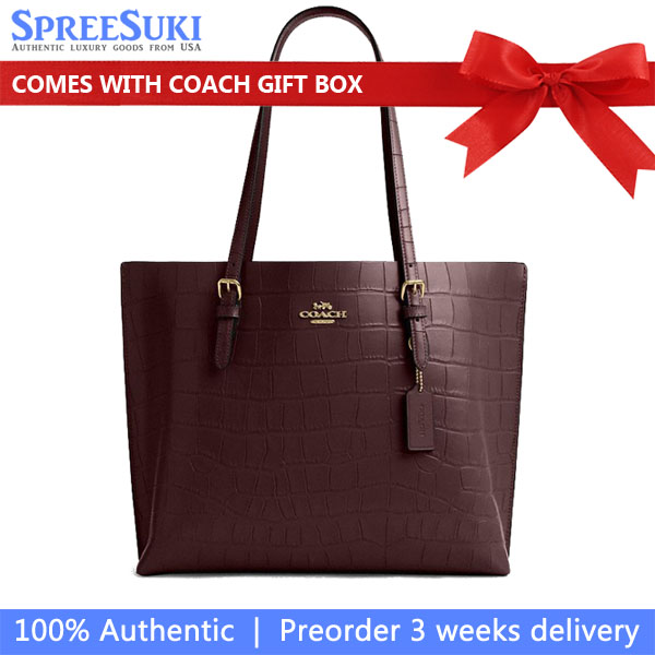 Coach Mollie Tote Bag Merlot # CW018