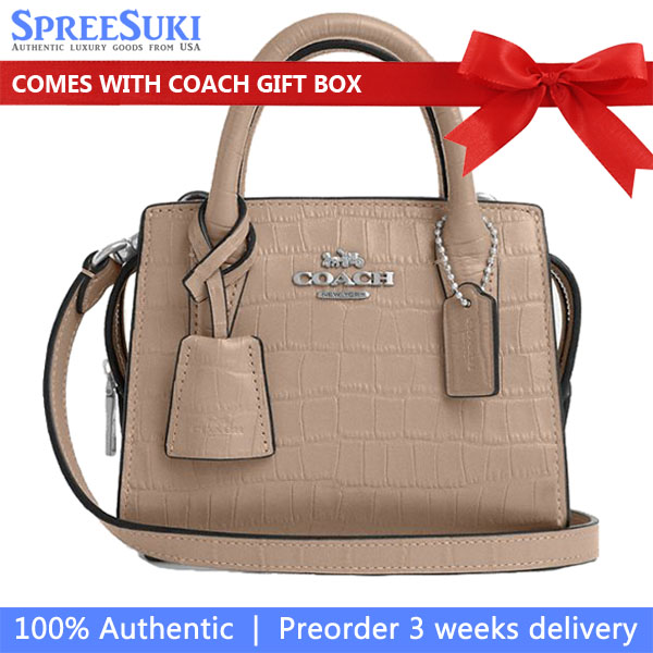 Coach Andrea Mini Carryall Bag Silver Stone # CR209