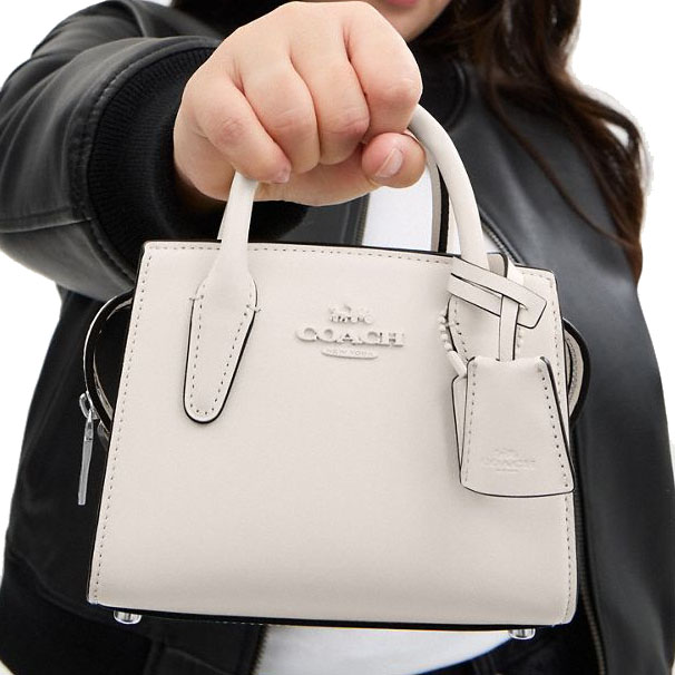 Coach Andrea Mini Carryall Silver Chalk # CO974