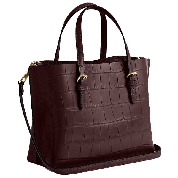 Coach Mollie Tote Bag 25 Merlot # CW017