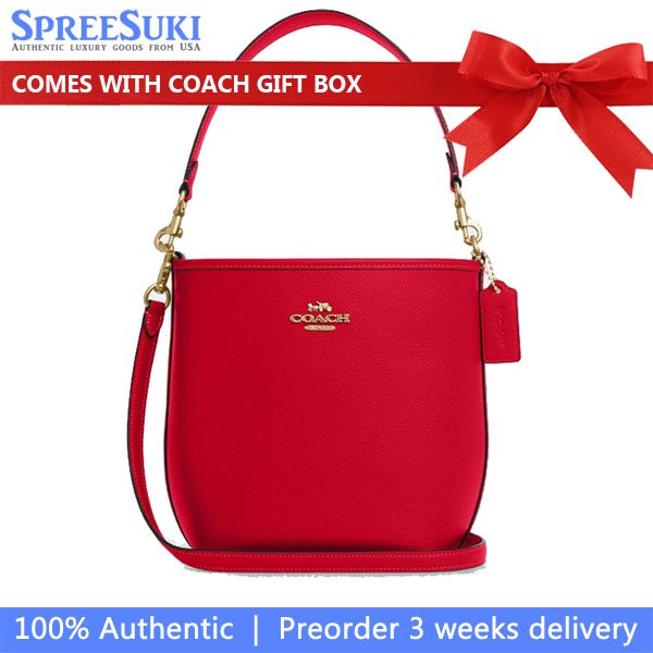 Coach City Bucket Bag Bold Red # CT801