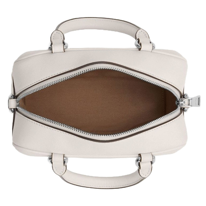 Coach Satchel Crossbody Silver Chalk # CT776