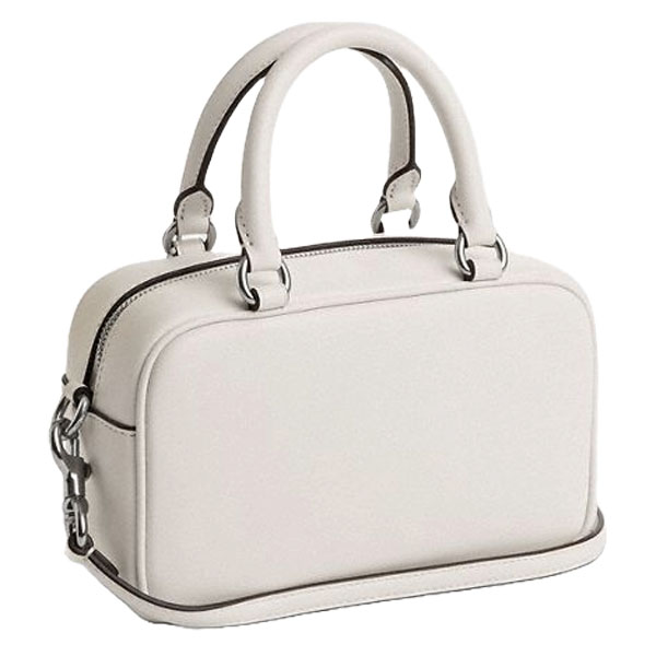 Coach Satchel Crossbody Silver Chalk # CT776