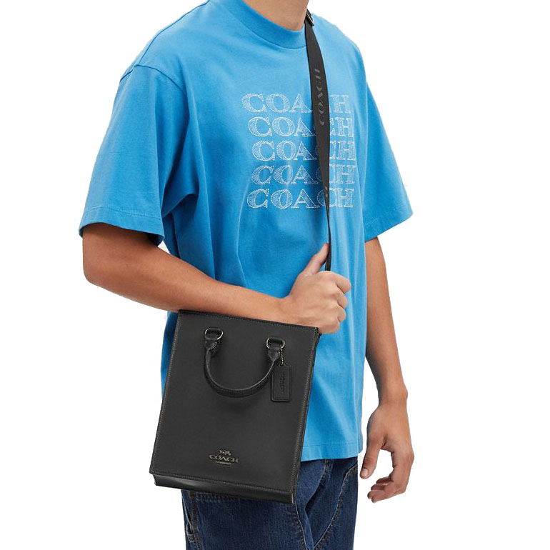 Coach Dylan Tote Bag In Colorblock Signature Canvas Gunmetal Black Charcoal # CP050