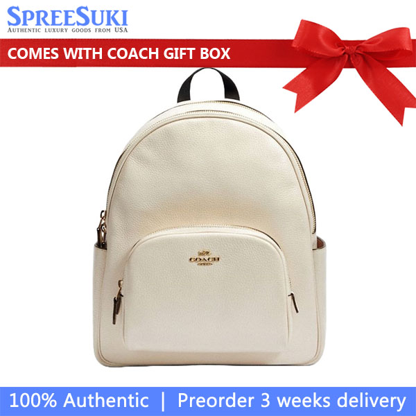 Coach Medium Court Backpack Chalk # 5666