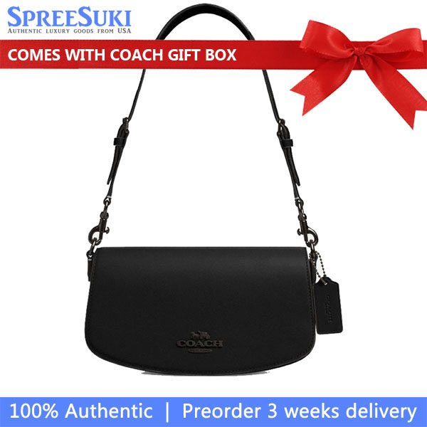 Coach Andrea Shoulder Bag Black Copper Black # CT768