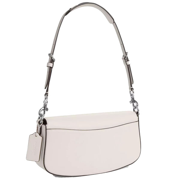 Coach Andrea Shoulder Bag Silver Chalk # CT768