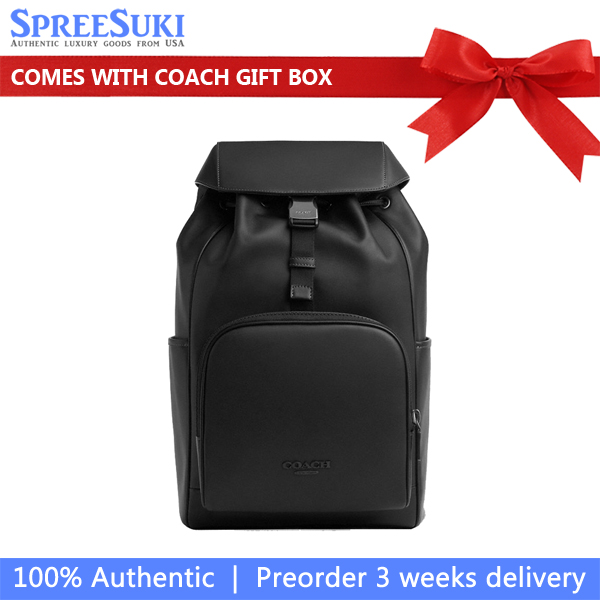 Coach Racer Backpack Gunmetal Black # CU112