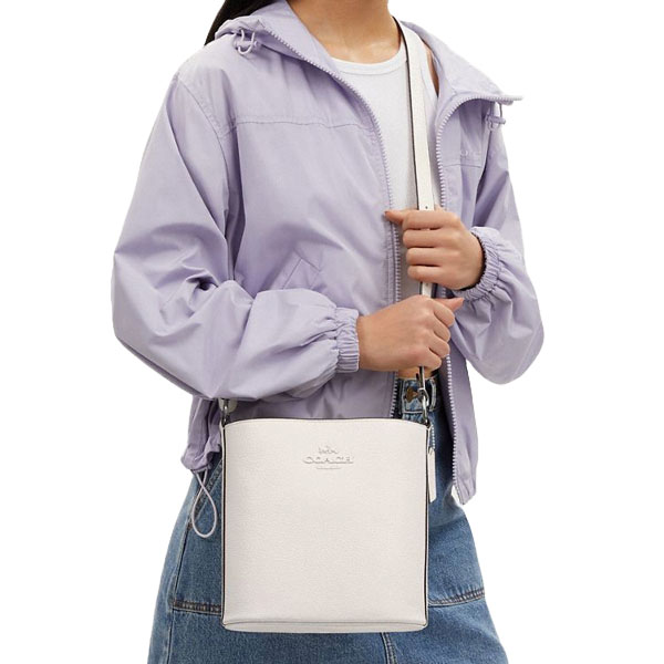 Coach Sophie Bucket Bag Silver Chalk # CR153