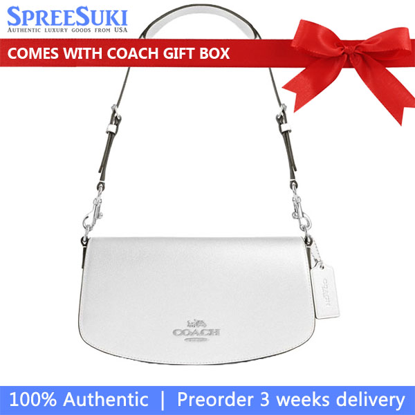 Coach Andrea Shoulder Bag Silver Light Silver # CW023