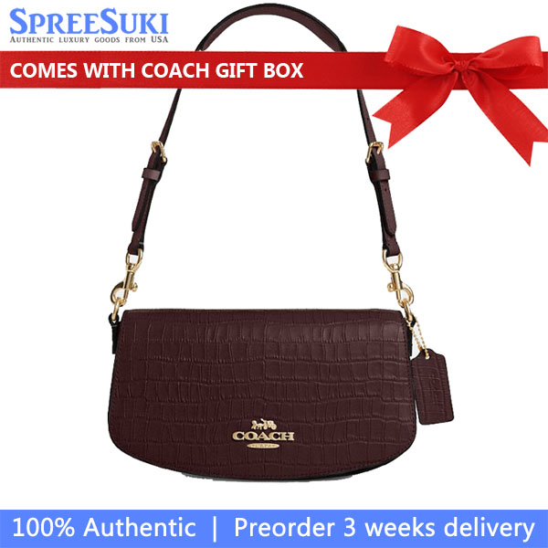 Coach Andrea Shoulder Bag Merlot # CT770