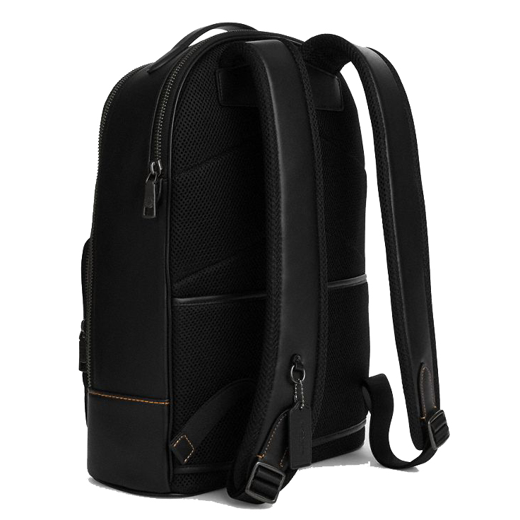 Coach Ethan Backpack In Signature Canvas Tan Black # CV919