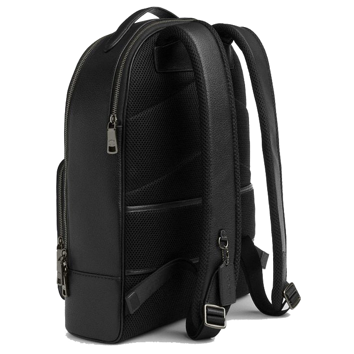 Coach Ethan Backpack In Blocked Signature Canvas Tan Charcoal Black # CZ392