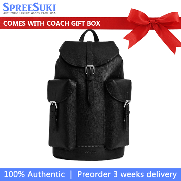 Coach Warner Backpack Silver Black # CW210