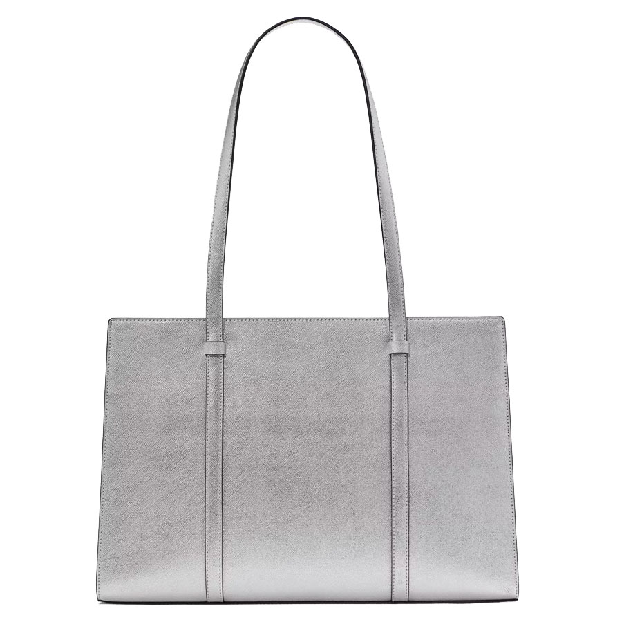 Kate Spade Kenzie Metallic Large Tote Lunar Light # KI965