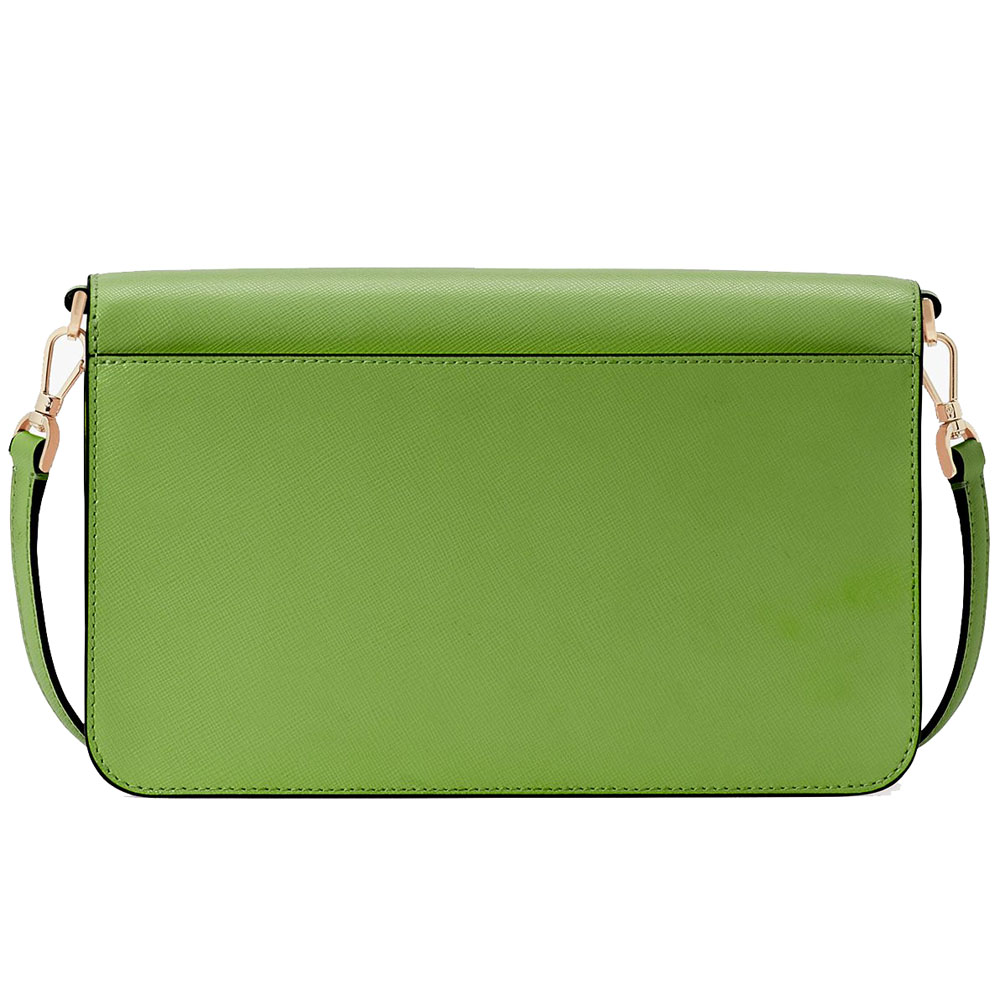 Kate Spade Madison Flap Saffiano Crossbody Bag Sling Turtle Green # KC430