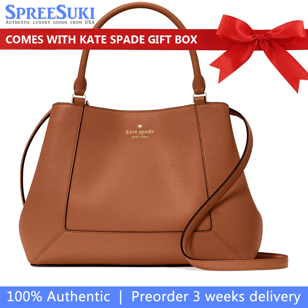 Kate Spade Lena Satchel Warm Gingerbread # KH434