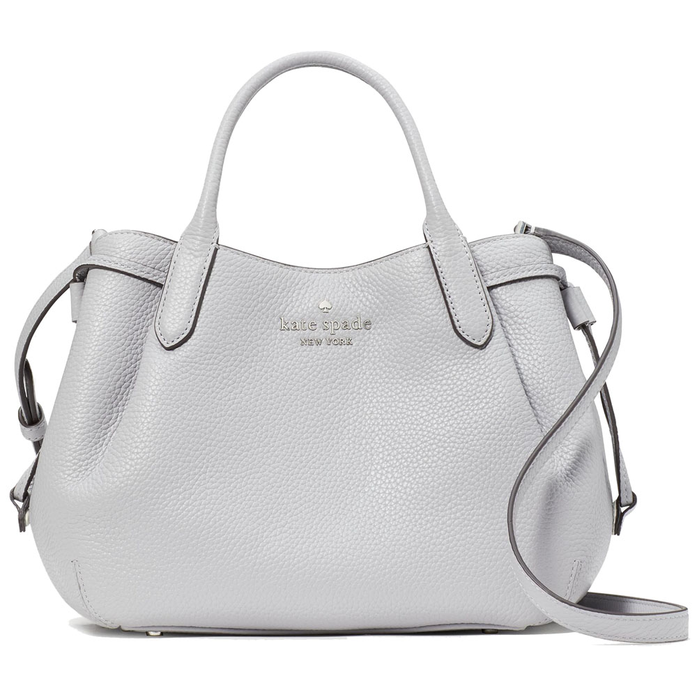 Kate Spade Pebble Leather Dumpling Small Satchel Mountain Grey # K8135