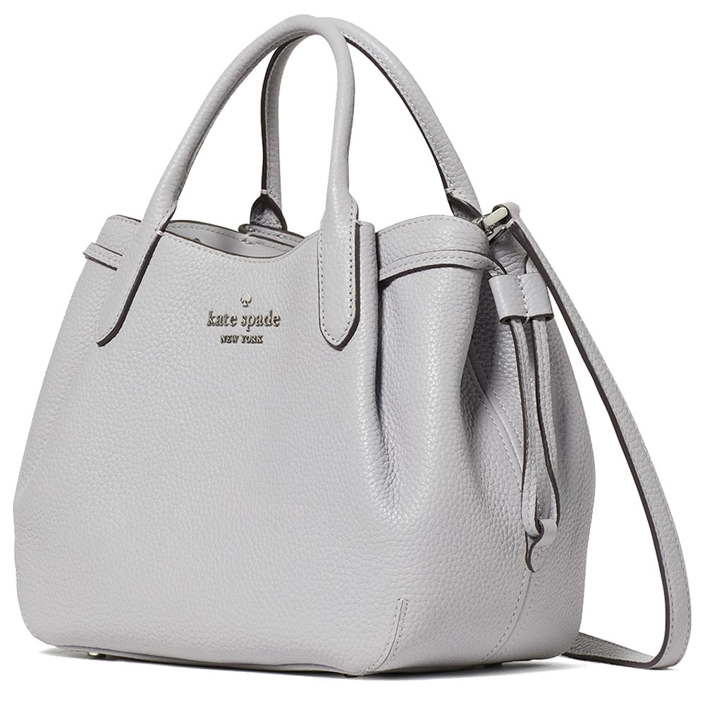 Kate Spade Pebble Leather Dumpling Small Satchel Mountain Grey # K8135