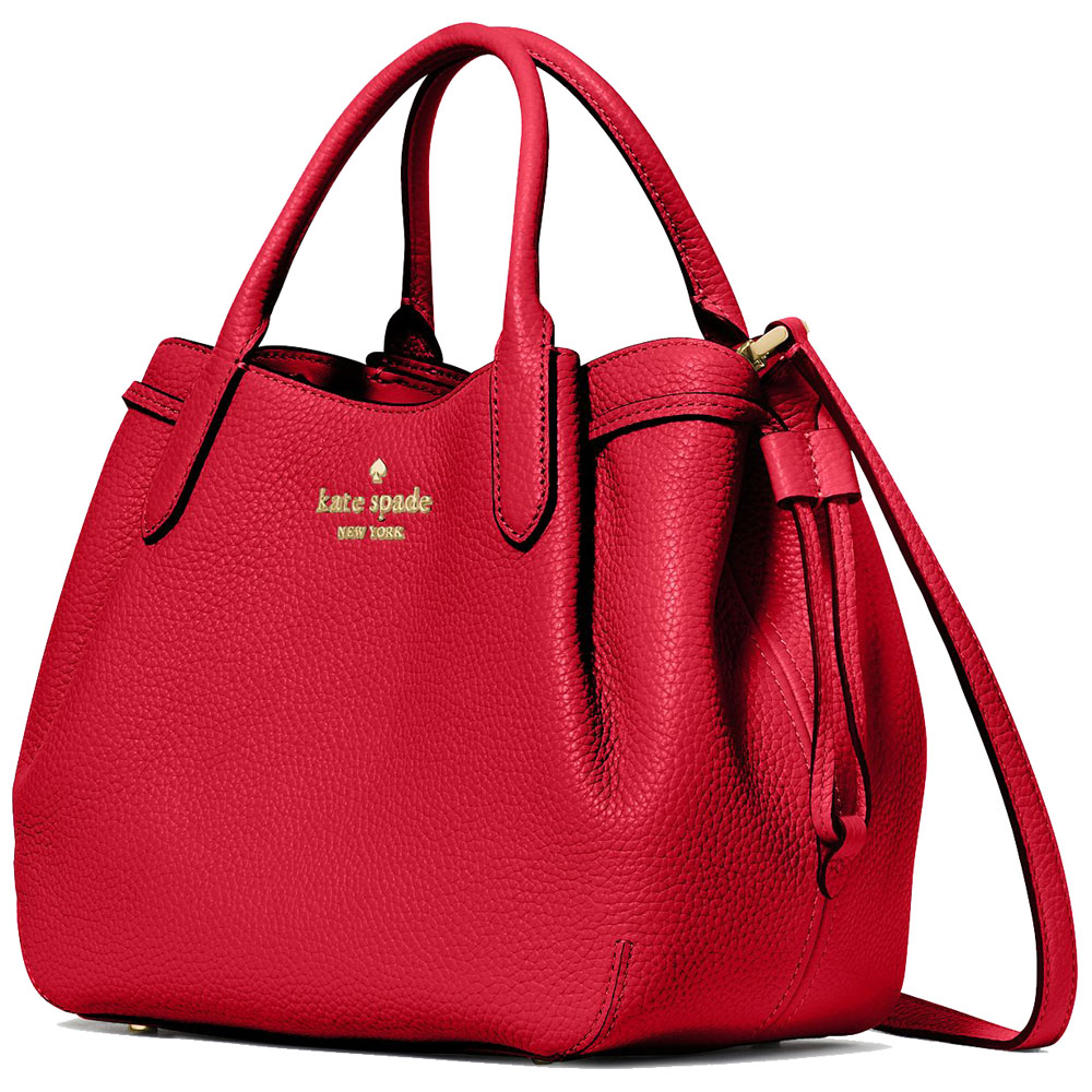 Kate Spade Pebble Leather Dumpling Small Satchel Perfect Cherry # K8135