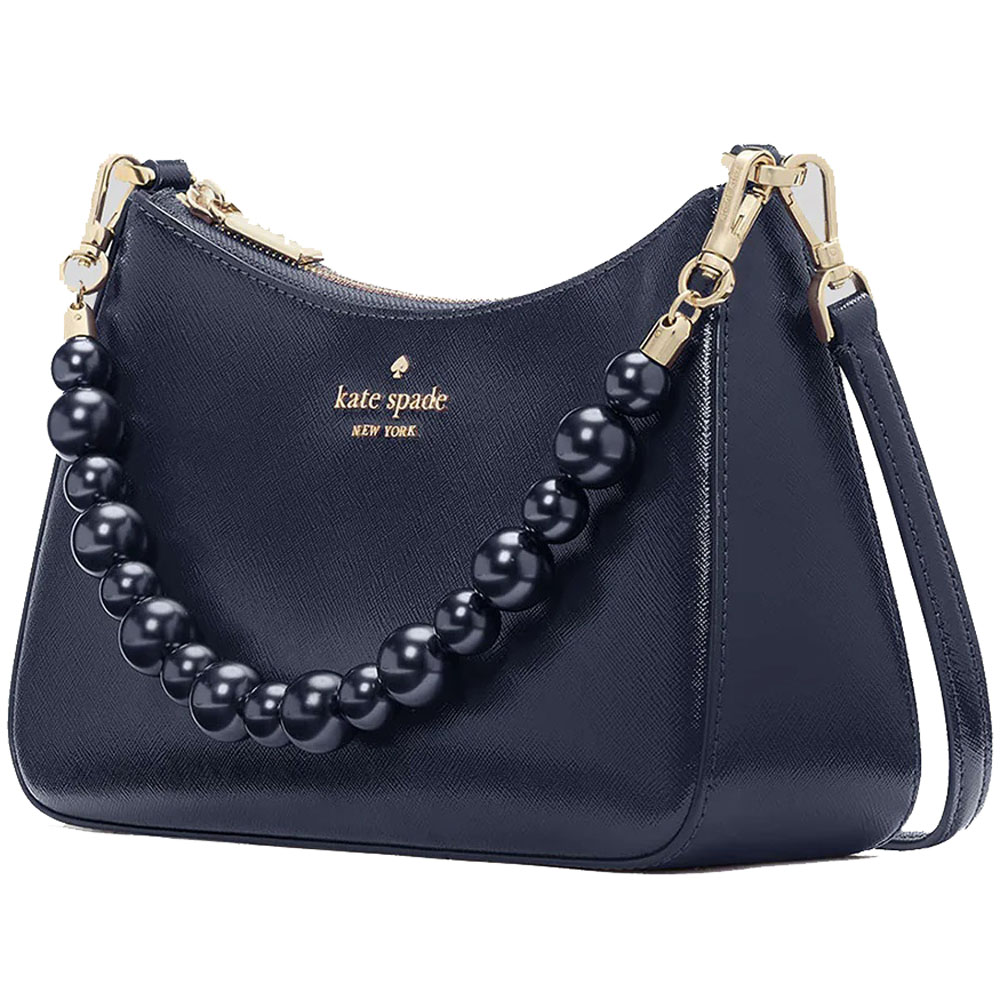 Coach Madison Faux Pearl Medium Convertible Crossbody Parisian Navy # KI932