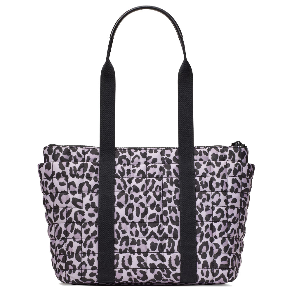 Kate Spade Camden Spotted Leopard Medium Tote Violet Mist Multi # KI842