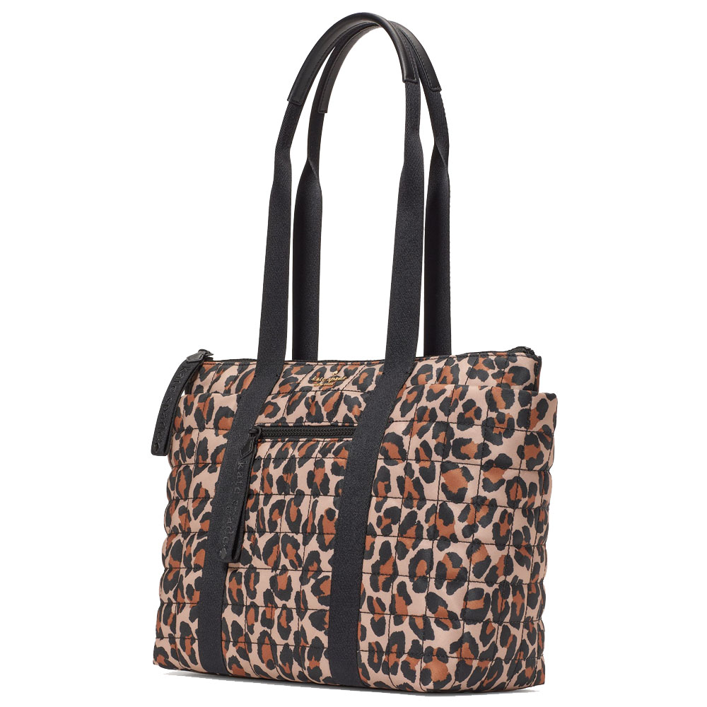 Kate Spade Camden Spotted Leopard Medium Tote Brown Multi # KI842