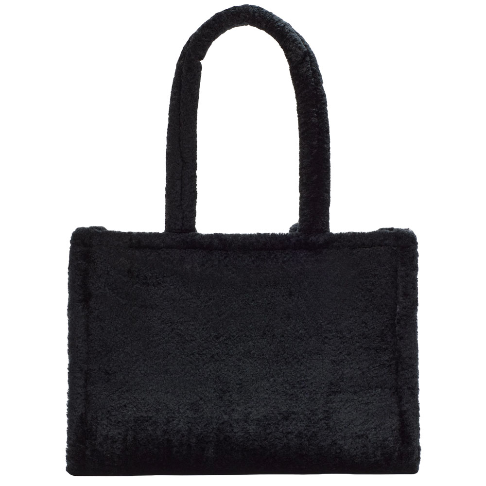 Kate Spade Ellie Faux Fur Large Tote Black # KI862