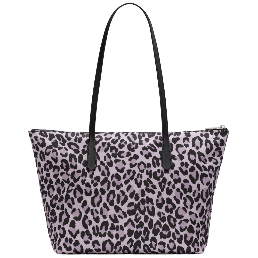 Kate Spade Kitt Spotted Leopard Medium Tote Violet Mist Multi # KI888