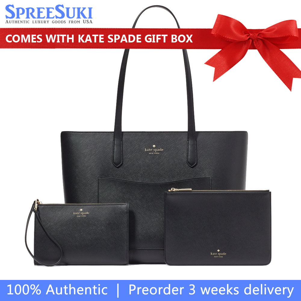 Kate Spade Staci Large Tote Set Black # KF369