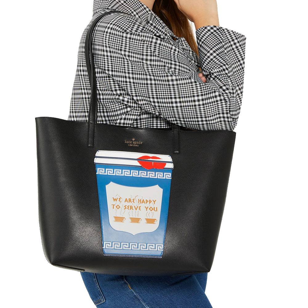 Kate Spade Coffee Break Tote Black Multi # KF520