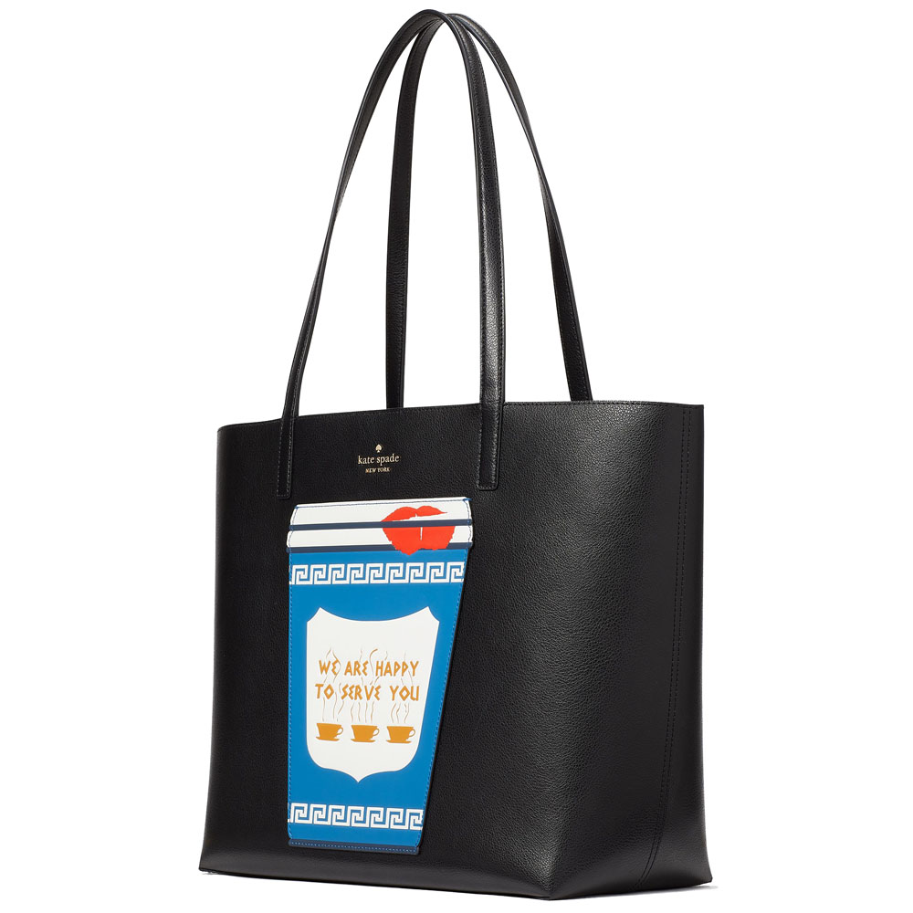 Kate Spade Coffee Break Tote Black Multi # KF520