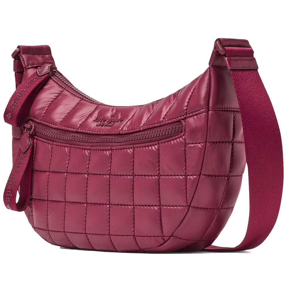 Kate Spade Camden Quilted Large Sling Bag Blackberry Preserves # KH403