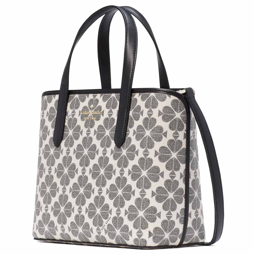 Kate Spade Crossbody Bag Sling Spade Flower Small Tote Black Multi # KH425