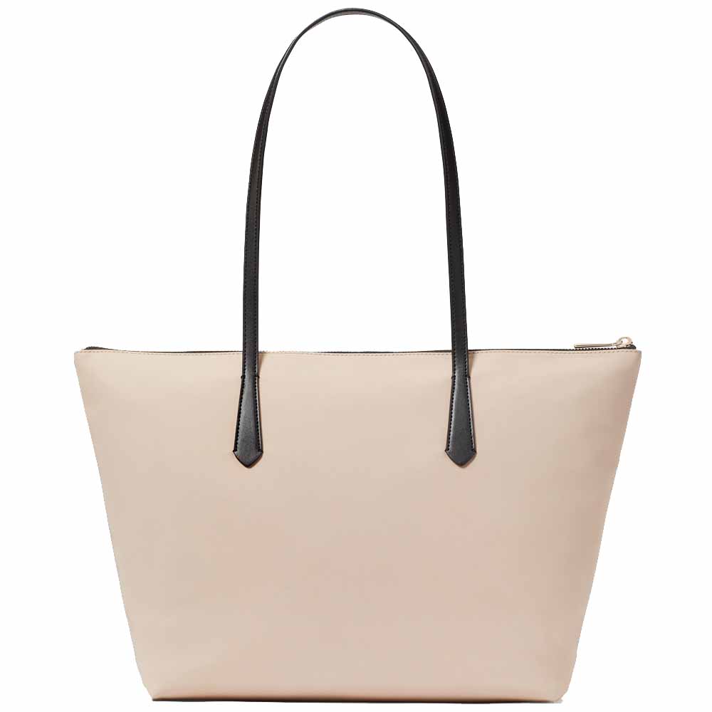 Kate Spade Kitt Nylon Medium Tote Warm Beige Multi # KG460