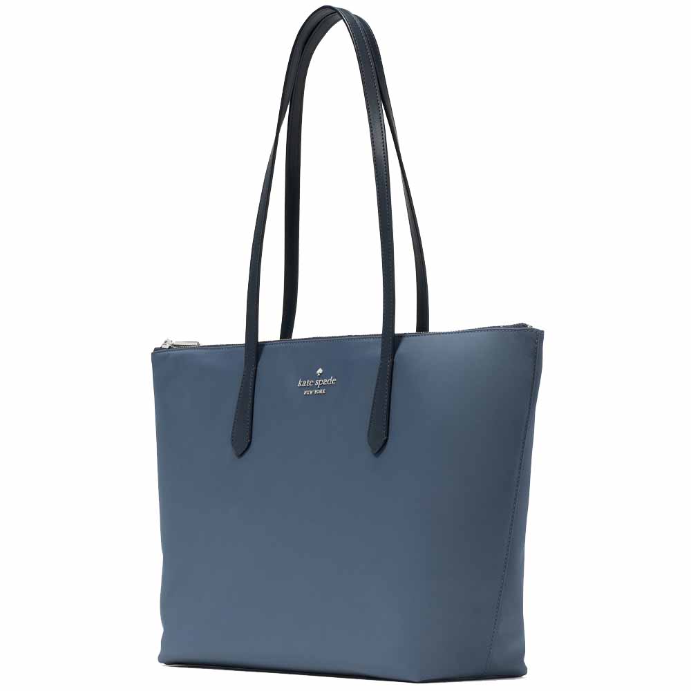 Kate Spade Kitt Nylon Medium Tote Bluestone Multi # KG460