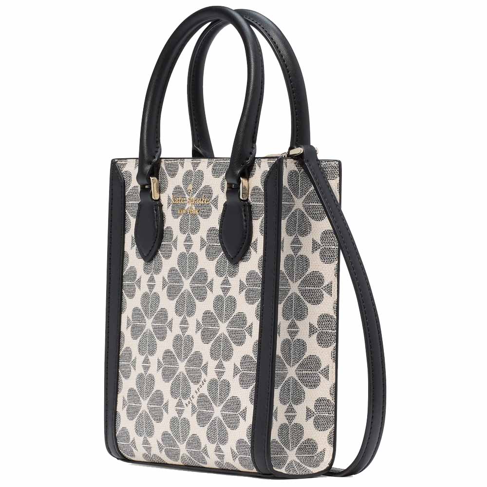 Kate Spade Signature Spade Flower Mini Tote Black Multi # KJ694